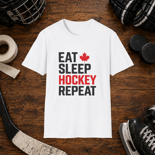 Eat Sleep Hockey Repeat T-Shirt