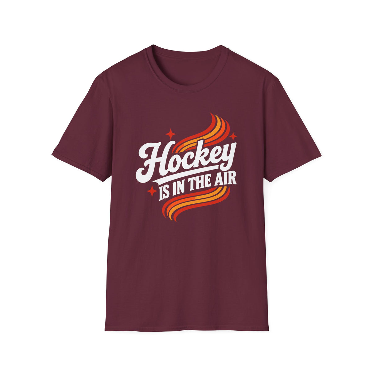 Hockey Is In The Air Retro Hockey T-Shirt
