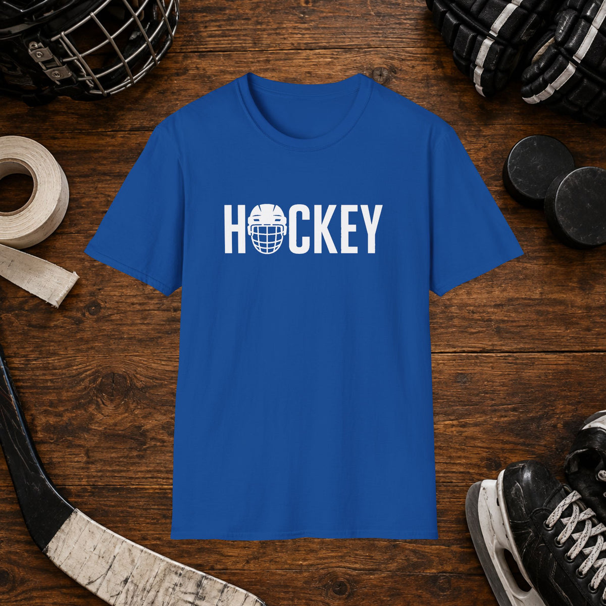 Hockey Helmet Graphic T-Shirt