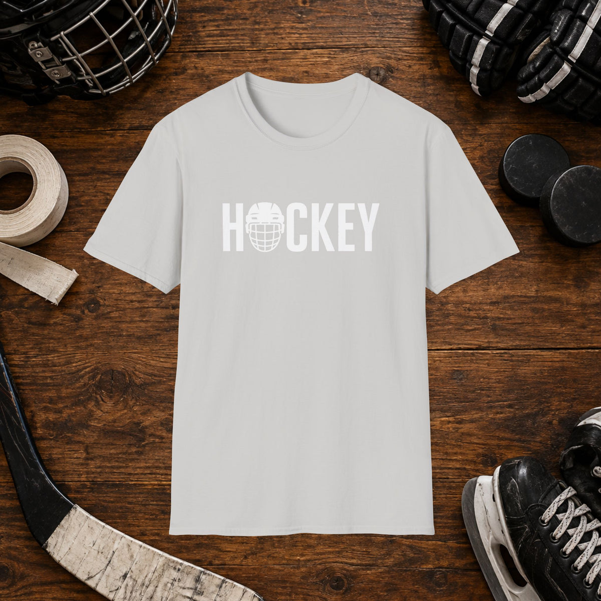 Hockey Helmet Graphic T-Shirt