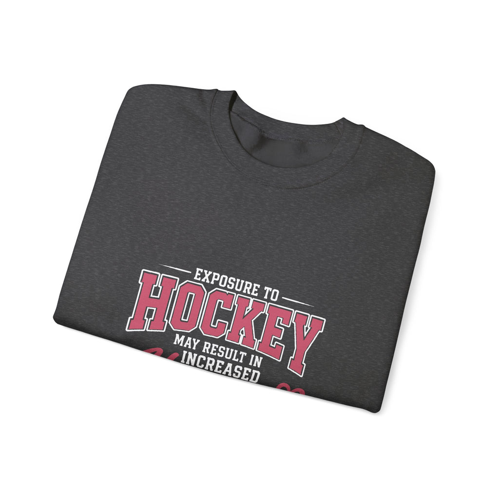 Hockey Happiness Crewneck Sweatshirt for Women