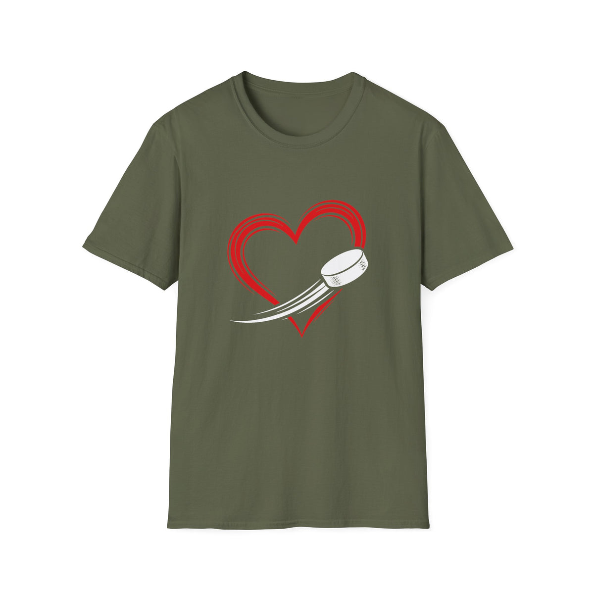Heart Puck Hockey T-Shirt