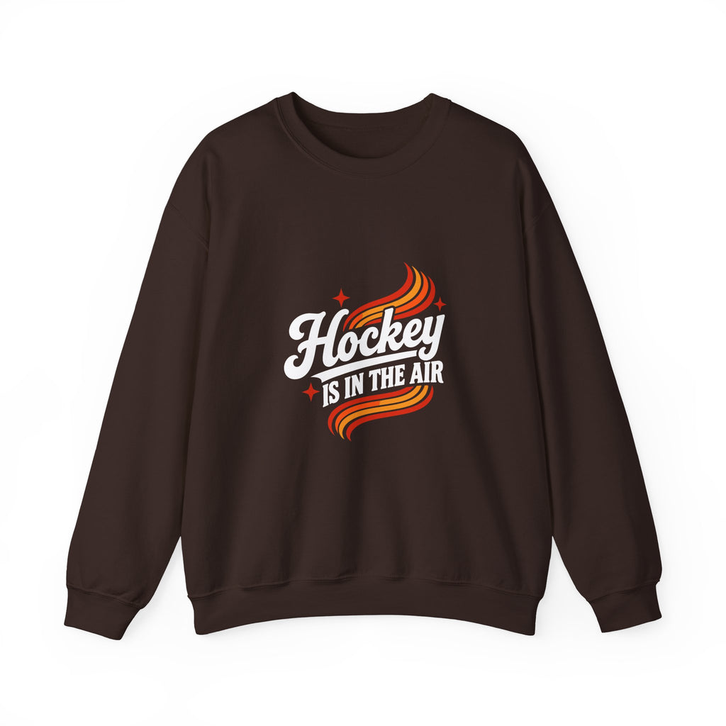 Hockey Is In The Air Retro Hockey Sweatshirt