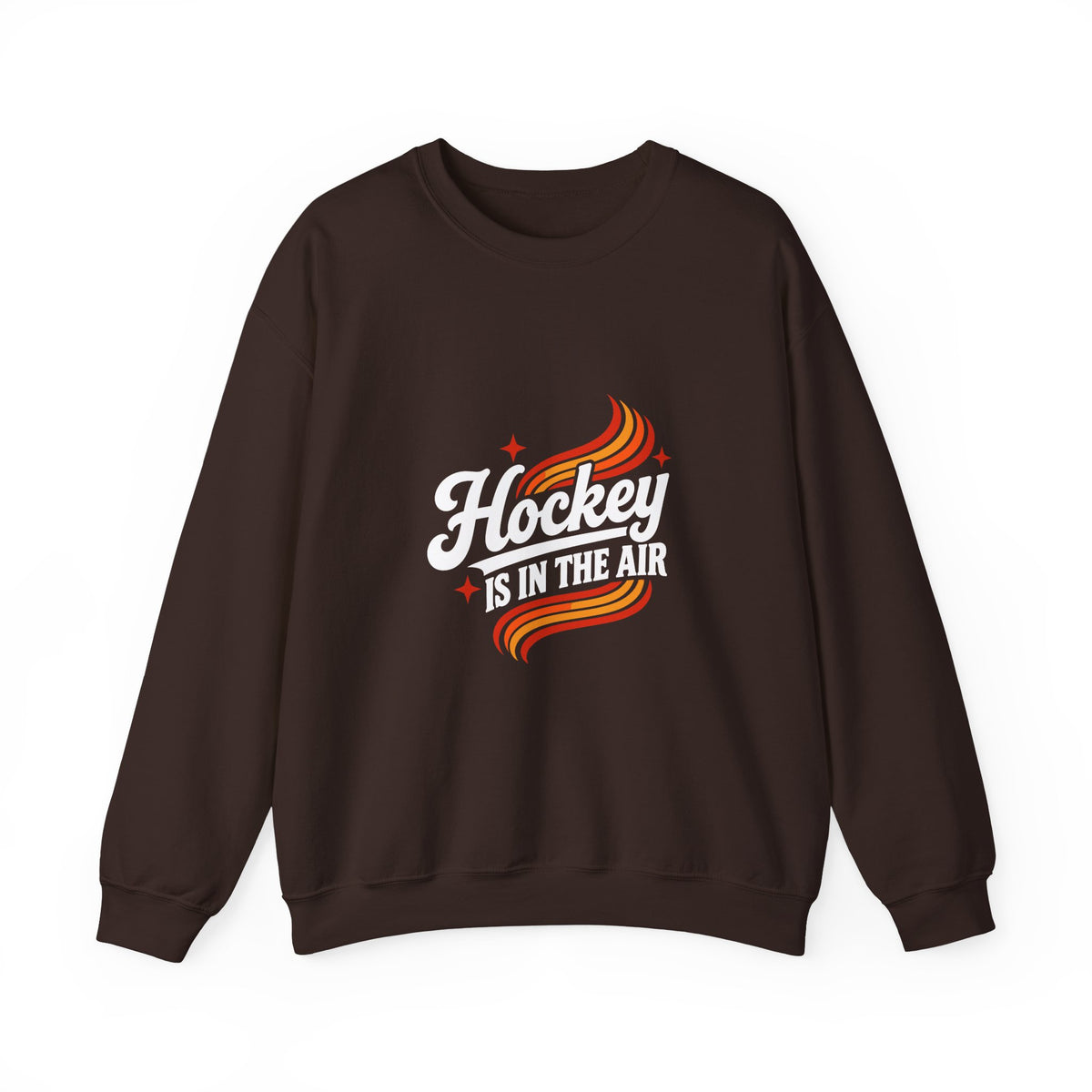 Hockey Is In The Air Retro Hockey Sweatshirt