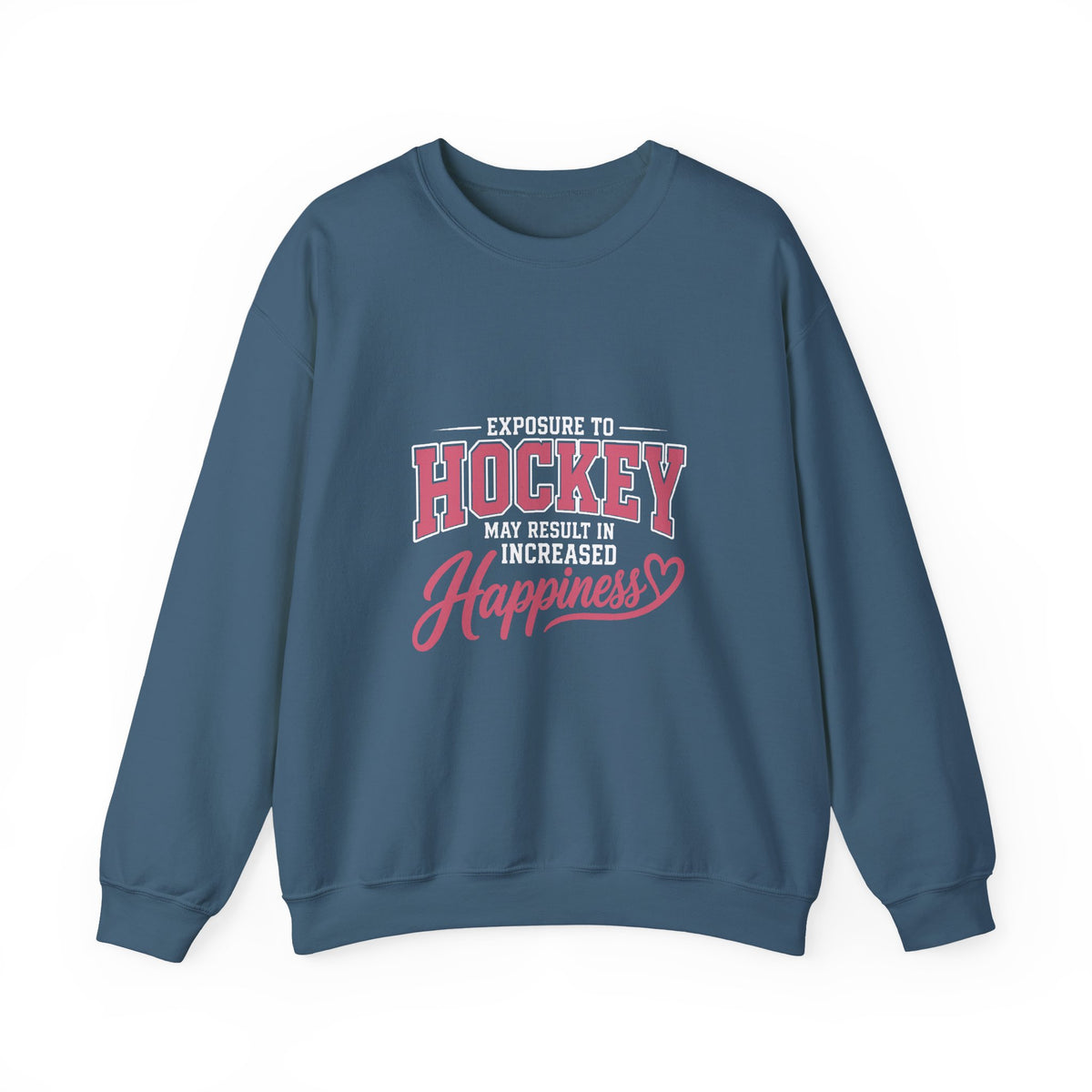 Hockey Happiness Crewneck Sweatshirt for Women