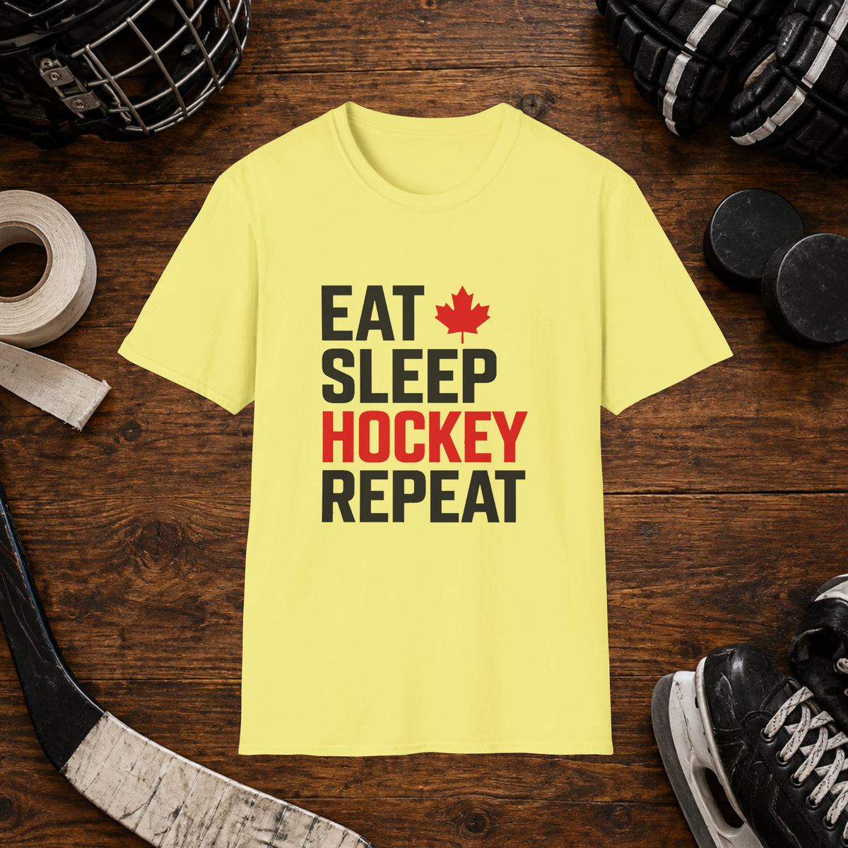 Eat Sleep Hockey Repeat T-Shirt