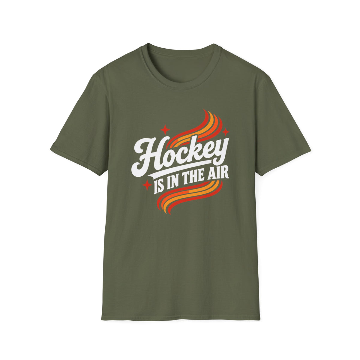 Hockey Is In The Air Retro Hockey T-Shirt