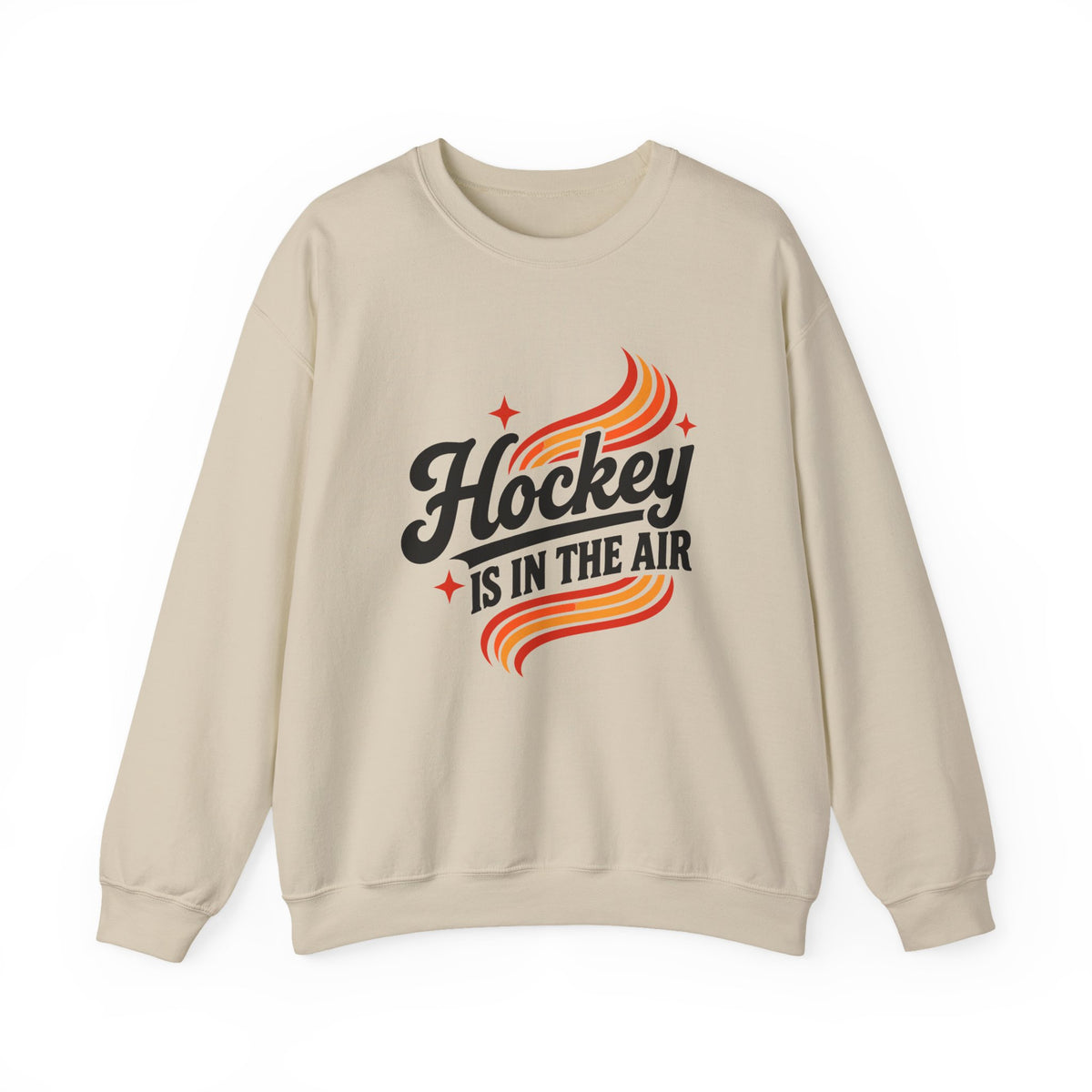 Hockey Is In The Air Retro Hockey Sweatshirt