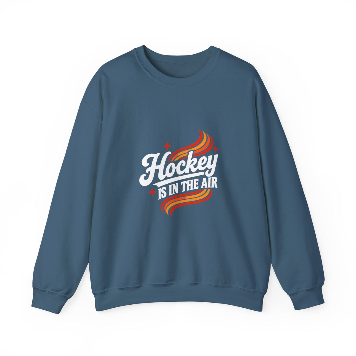 Hockey Is In The Air Retro Hockey Sweatshirt