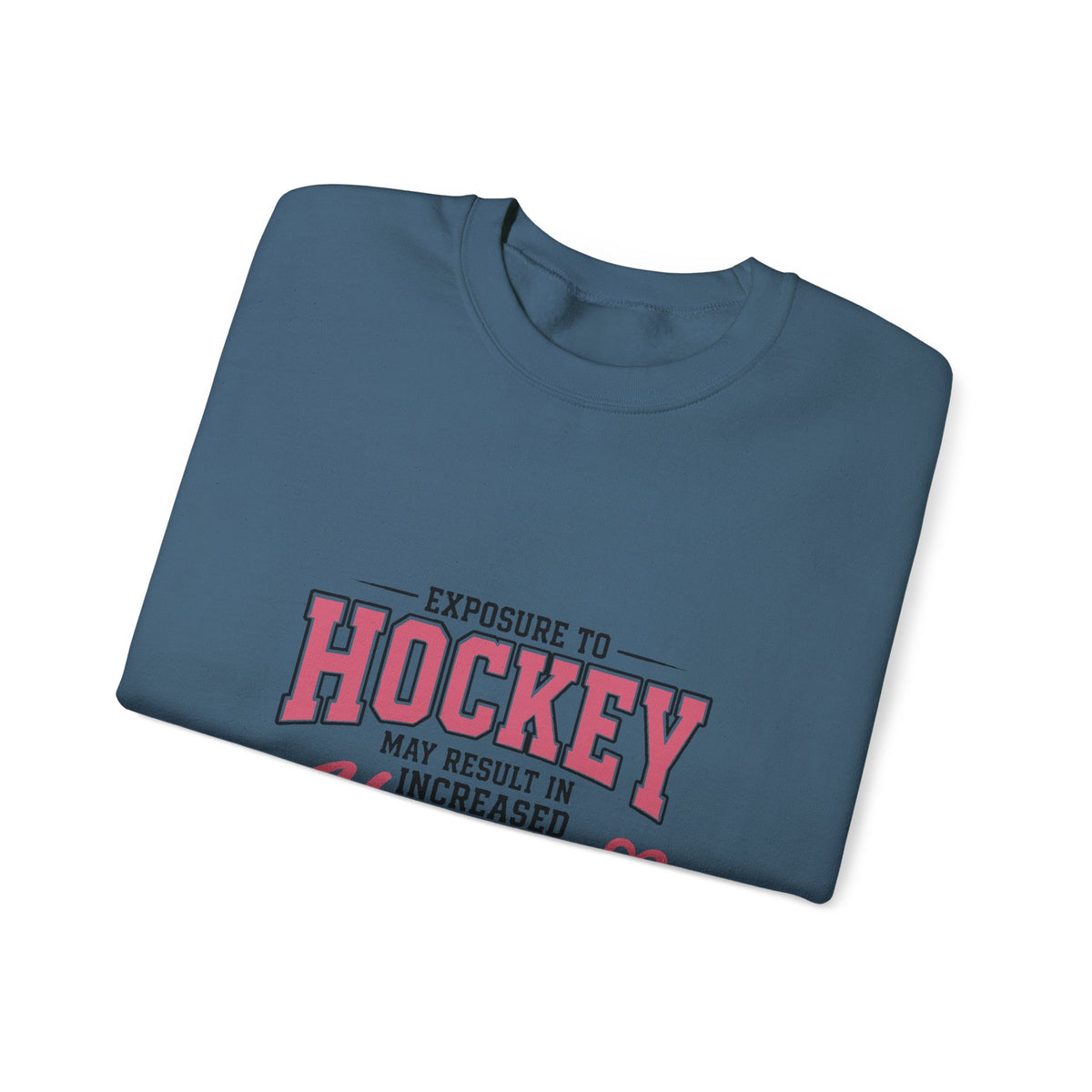 Hockey Happiness Crewneck Sweatshirt for Women