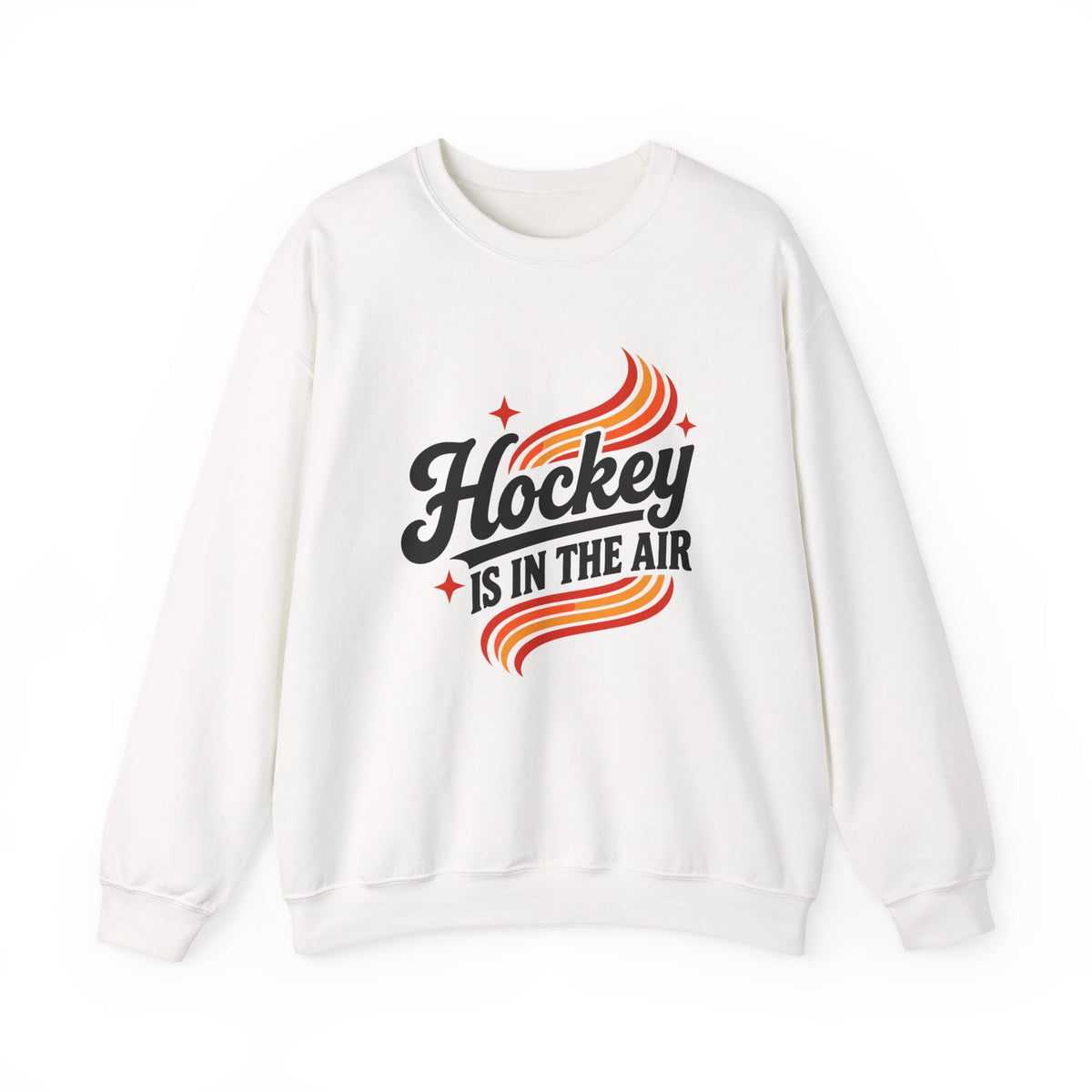 Hockey Is In The Air Retro Hockey Sweatshirt